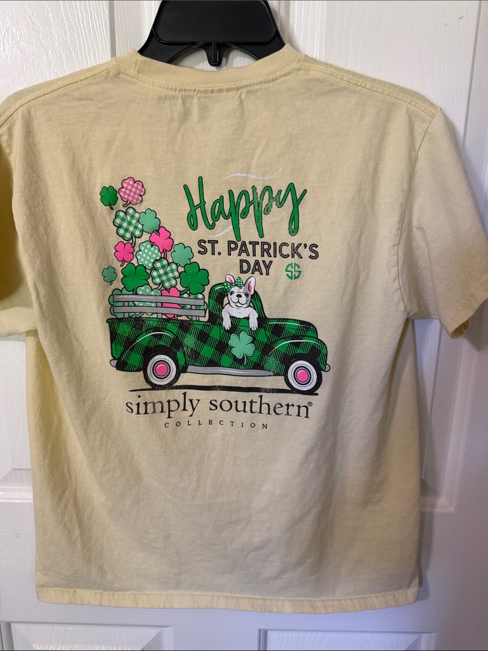 Simply Southern Kids' St. Patrick's Day Graphic Tee - Yellow